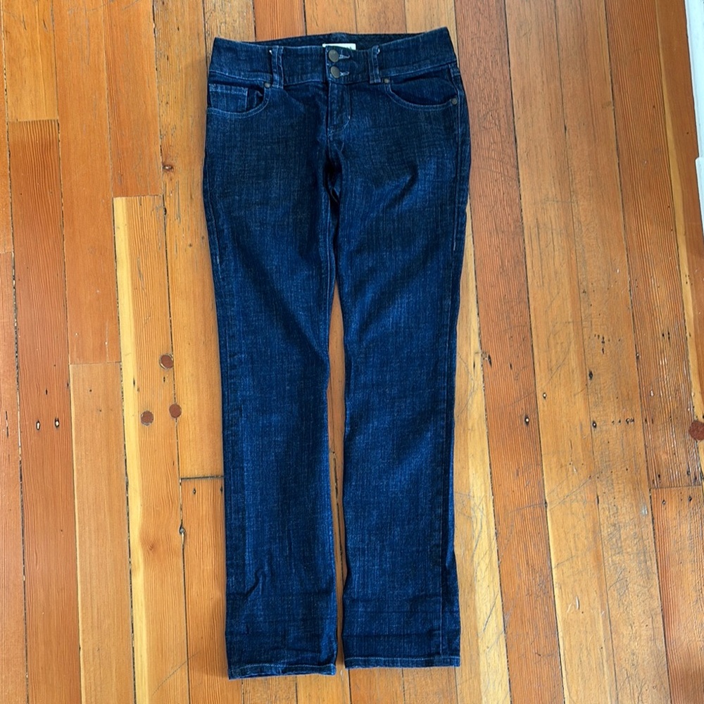 CAbi Blue Straight Leg Jeans Classic Style